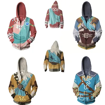 2020 The Legend of Zelda: Breath of the Wild link Hoodies Jacket Cosplay Costume 3D printing Princess Zelda Hoodies Sweatshirts
2020 The Legend of Zelda: Breath of the Wild link Hoodies Jacket Cosplay Costume 3D printing Princess Zelda Hoodies Sweatshirts