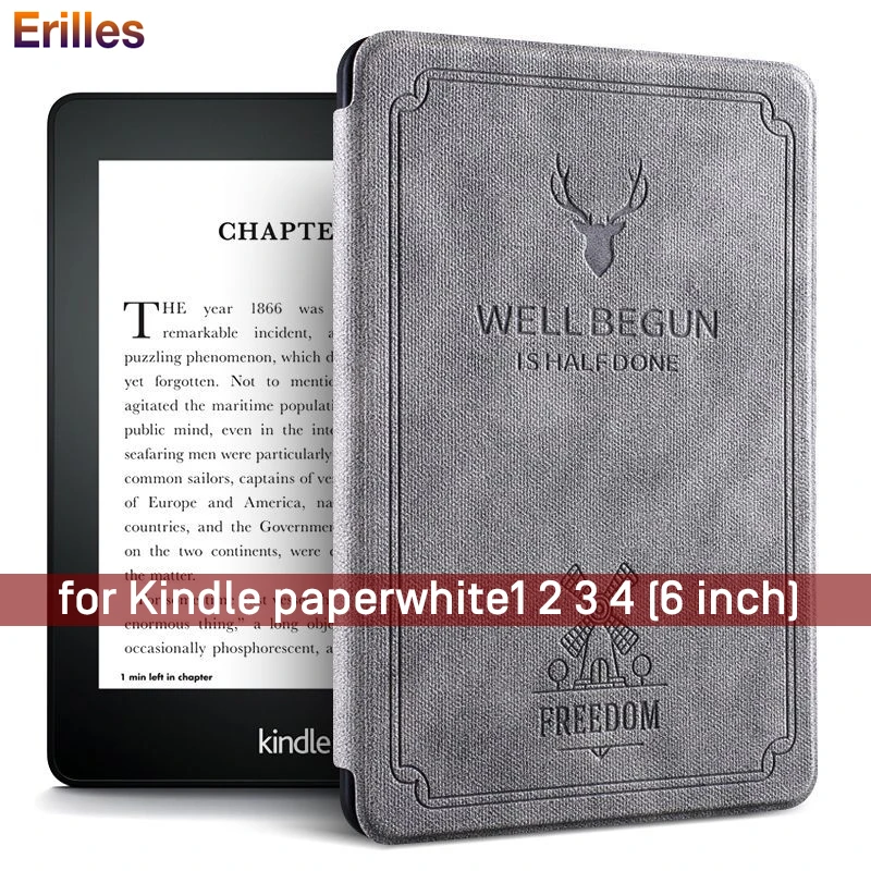 Deer Printed Leather Cover Shell For Amazon Kindle Paperwhite 1 2 3 Magnetic Smart Case for Kindle Paperwhite 4 10th Generation
Deer Printed Leather Cover Shell For Amazon Kindle Paperwhite 1 2 3 Magnetic Smart Case for Kindle Paperwhite 4 10th Generation