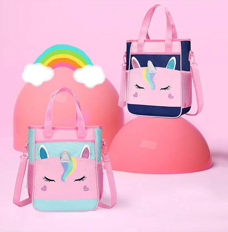 Unicorn Lovely School Tote Bag For Girls Unicorn Lovely School Tote Bag For Girls