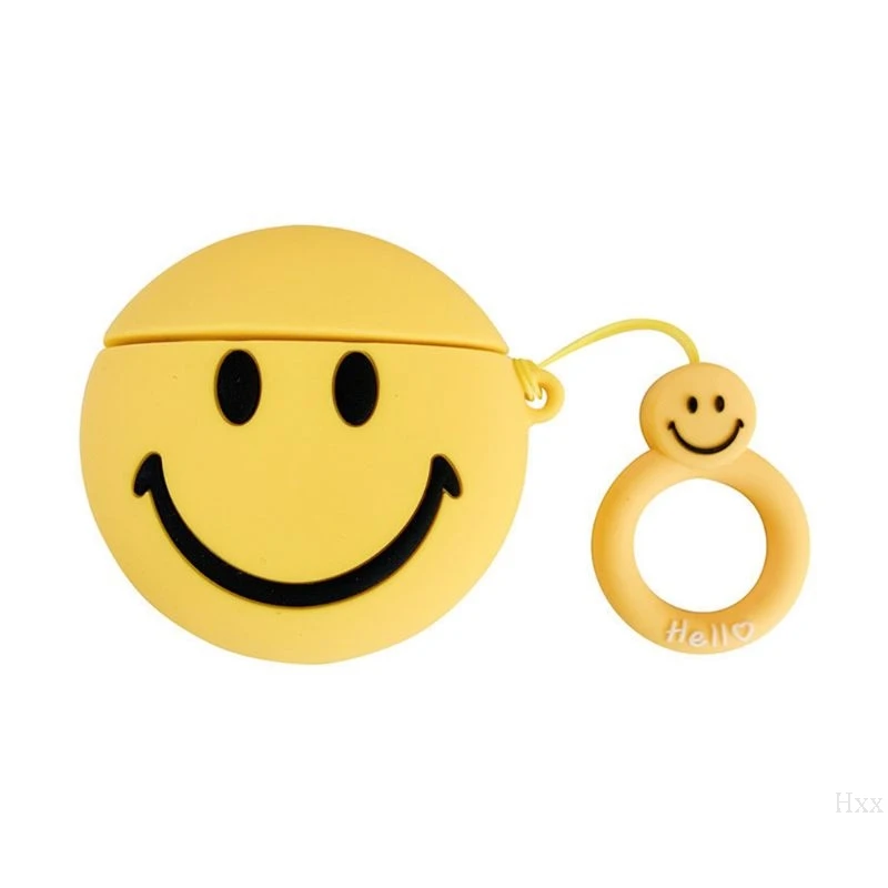 Cute Smile Emoji Pattern Soft Silicone Protective Case Shockproof Cover Skin Protector with Lanyard for Airpods 1/2 Charging Box
Cute Smile Emoji Pattern Soft Silicone Protective Case Shockproof Cover Skin Protector with Lanyard for Airpods 1/2 Charging Box