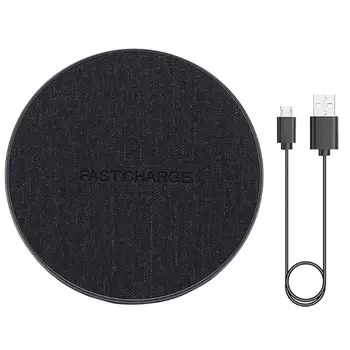 QI Wireless Fast Charger Round Cloth Fabric Quick Charging Pad for iPhone 8 X XS Samsung S8 S9 Galaxy Phone Devices
QI Wireless Fast Charger Round Cloth Fabric Quick Charging Pad for iPhone 8 X XS Samsung S8 S9 Galaxy Phone Devices