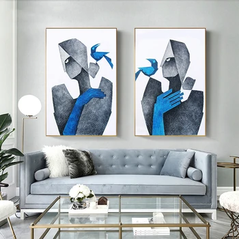 Abstract Blue Bird Canvas Painting Women Poster and Print Modern Lines Wall Art Picture for Living Room Home Decor (No Frame)
Abstract Blue Bird Canvas Painting Women Poster and Print Modern Lines Wall Art Picture for Living Room Home Decor (No Frame)