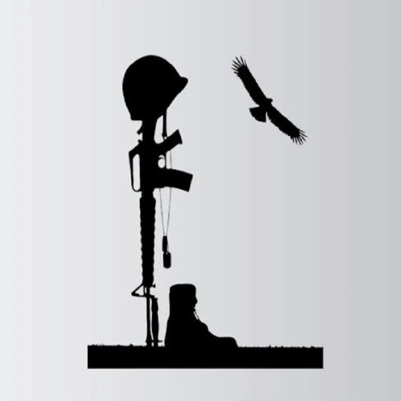 Фото Современный армейский Стиль виниловая искусственная винтовка треска черный OPS