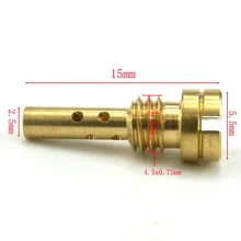Tamanho disponível 30-80 do jato 4.5mm x 0.75mm do piloto lento do carburador da motocicleta para o bocal do injetor do carb N424-25 do cv de keihin cvk fce(China)