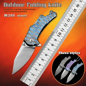 M390 Blade + TC4 Titanium Alloy Handle Camping Hunting Tactical Folding Knife High Sharpness Durable Outdoor Pocket Gift Knife
M390 Blade + TC4 Titanium Alloy Handle Camping Hunting Tactical Folding Knife High Sharpness Durable Outdoor Pocket Gift Knife