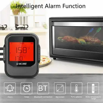 Wireless Bluetooth Kitchen Oven Grill BBQ Meat Probe Smart Digital Thermometer LCD Screen + APP 2 Probes/4 Probes/6 Probes
Wireless Bluetooth Kitchen Oven Grill BBQ Meat Probe Smart Digital Thermometer LCD Screen + APP 2 Probes/4 Probes/6 Probes