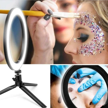 10 Inch LED Ring Light Dimmable Selfie Lamp with Tripod for Youtube Makeup Ringlight
10 Inch LED Ring Light Dimmable Selfie Lamp with Tripod for Youtube Makeup Ringlight