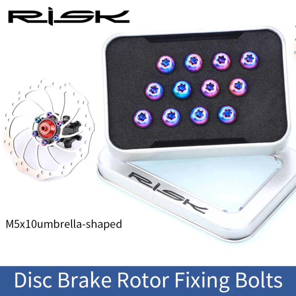 12PCS M5*10MM Bike Fixing Bolts Disc Brake Rotor TC4 Titanium Bicycle MTB Bike Ultralight Brake Screw Cycling Accessories
12PCS M5*10MM Bike Fixing Bolts Disc Brake Rotor TC4 Titanium Bicycle MTB Bike Ultralight Brake Screw Cycling Accessories
