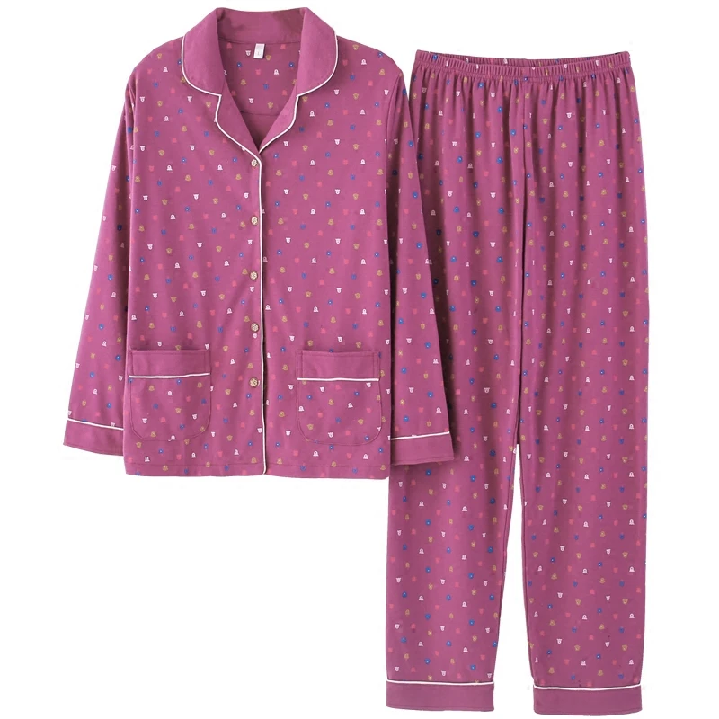 2020 Lounge Wear Pijamas Women Cotton Spring Two-piece Set Long Sleeve Cardigan Winter Homewear Plus Size M-4XL Pajamas Lapel
2020 Lounge Wear Pijamas Women Cotton Spring Two-piece Set Long Sleeve Cardigan Winter Homewear Plus Size M-4XL Pajamas Lapel