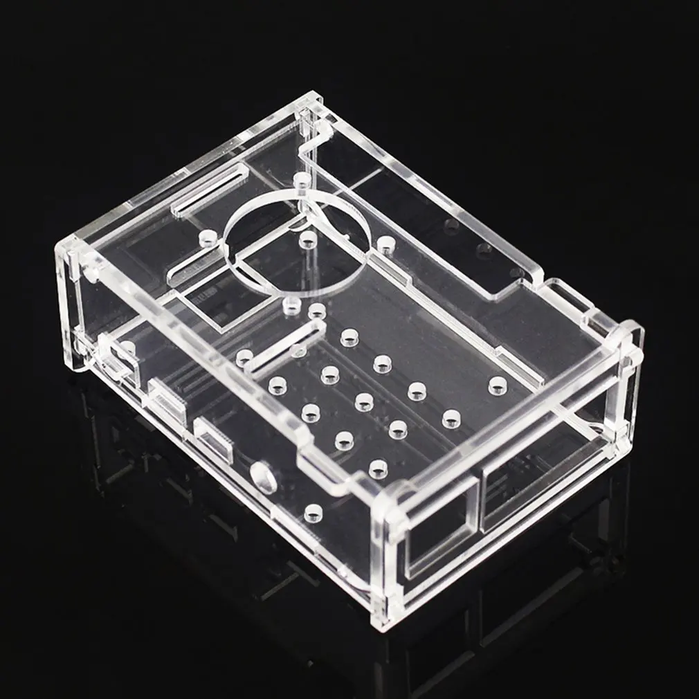 

For Raspberry Pi 4 Model B shell ABS material With Fan classic color Case For Raspberry Pi Acrylic Case