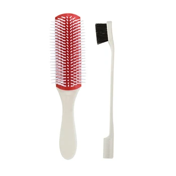 Denman Cushion Brush Nylon Bristles 9-Row Detangle Distribute Product Curly Hair
Denman Cushion Brush Nylon Bristles 9-Row Detangle Distribute Product Curly Hair
