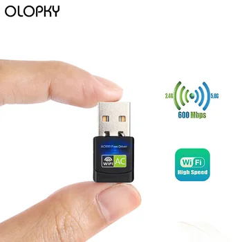 Wireless USB WiFi Adapter 600Mbps wi fi Dongle PC Network Card Dual Band wifi 5 Ghz Adapter Lan USB Ethernet Receiver AC Wi-fi
Wireless USB WiFi Adapter 600Mbps wi fi Dongle PC Network Card Dual Band wifi 5 Ghz Adapter Lan USB Ethernet Receiver AC Wi-fi