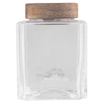 Wooden Cover Glass Jar Grain Container Food Sealed Storage Container Tea Glass Jar Empty Storage Bottle for Home Kitchen Shop Of
Wooden Cover Glass Jar Grain Container Food Sealed Storage Container Tea Glass Jar Empty Storage Bottle for Home Kitchen Shop Of