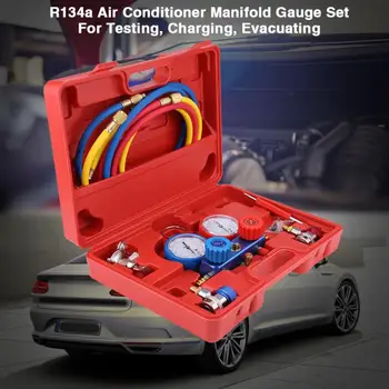 Hand-held removal tool R134a Air Conditioner A/C Manifold Gauge Set with 5ft Charging Hose Tool Car Repair Tools 
Hand-held removal tool R134a Air Conditioner A/C Manifold Gauge Set with 5ft Charging Hose Tool Car Repair Tools