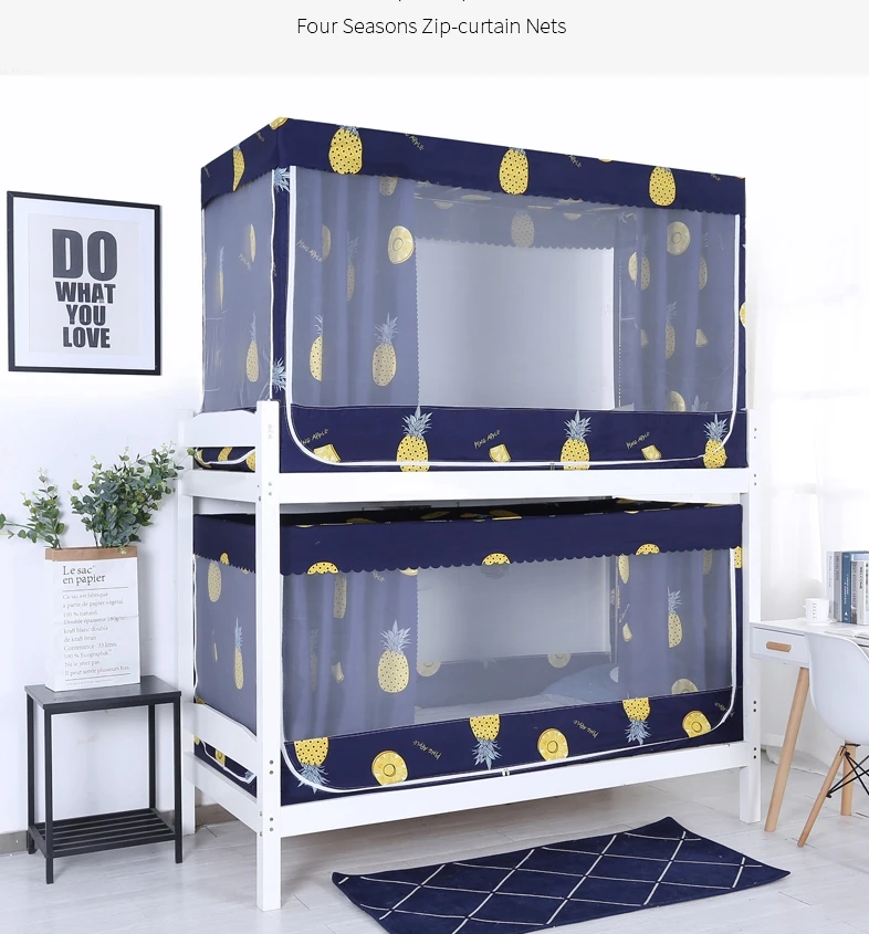 Student dormitory bed curtain fully enclosed bedroom upper bunk and lower bunk shading cloth mosquito net dual-use one set with
Student dormitory bed curtain fully enclosed bedroom upper bunk and lower bunk shading cloth mosquito net dual-use one set with