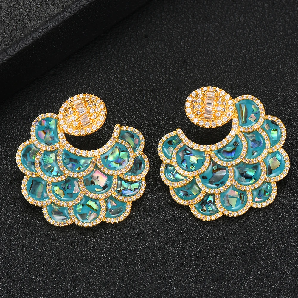GODKI Shell Charms Multicolor AAA Crystal Stud Earrings Trendy Statement Water STUD Earrings For Women Fashion Jewelry
GODKI Shell Charms Multicolor AAA Crystal Stud Earrings Trendy Statement Water STUD Earrings For Women Fashion Jewelry