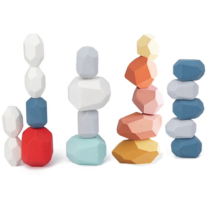 Educational Toy Wooden Colored Stone Jenga Building Blocks Nordic ins Style Stacking Game Rainbow Wooden Toy for Children Gift
Educational Toy Wooden Colored Stone Jenga Building Blocks Nordic ins Style Stacking Game Rainbow Wooden Toy for Children Gift