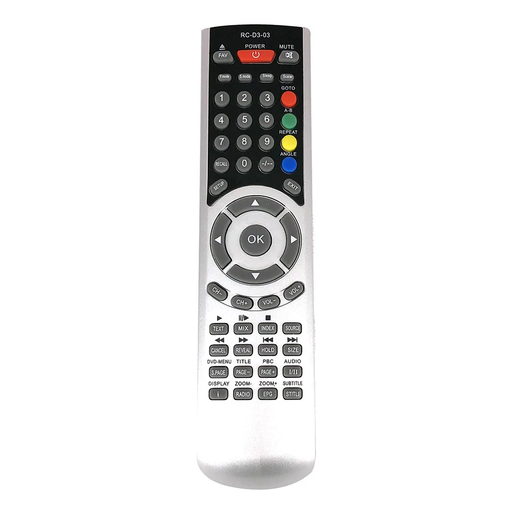 New for TECHNIKA Sencor TV/DVD COMBI RC-D3-03 Replacement Remote control for SLE22F56M4 LCD24-610 LCD24-620 Fernbedienung
New for TECHNIKA Sencor TV/DVD COMBI RC-D3-03 Replacement Remote control for SLE22F56M4 LCD24-610 LCD24-620 Fernbedienung