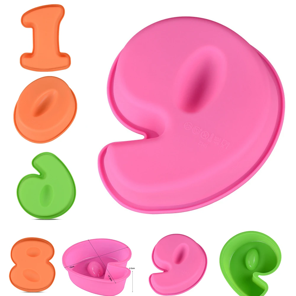 1 шт. номер 9 Sugarcraft Формы для выпечки силиконовая форма лоток 3D помадка торта