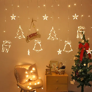 Remote Control LED Curtain String Light 8 Lighting Modes Star Bells Waterproof For Christmas Festival Party Garden Window
Remote Control LED Curtain String Light 8 Lighting Modes Star Bells Waterproof For Christmas Festival Party Garden Window