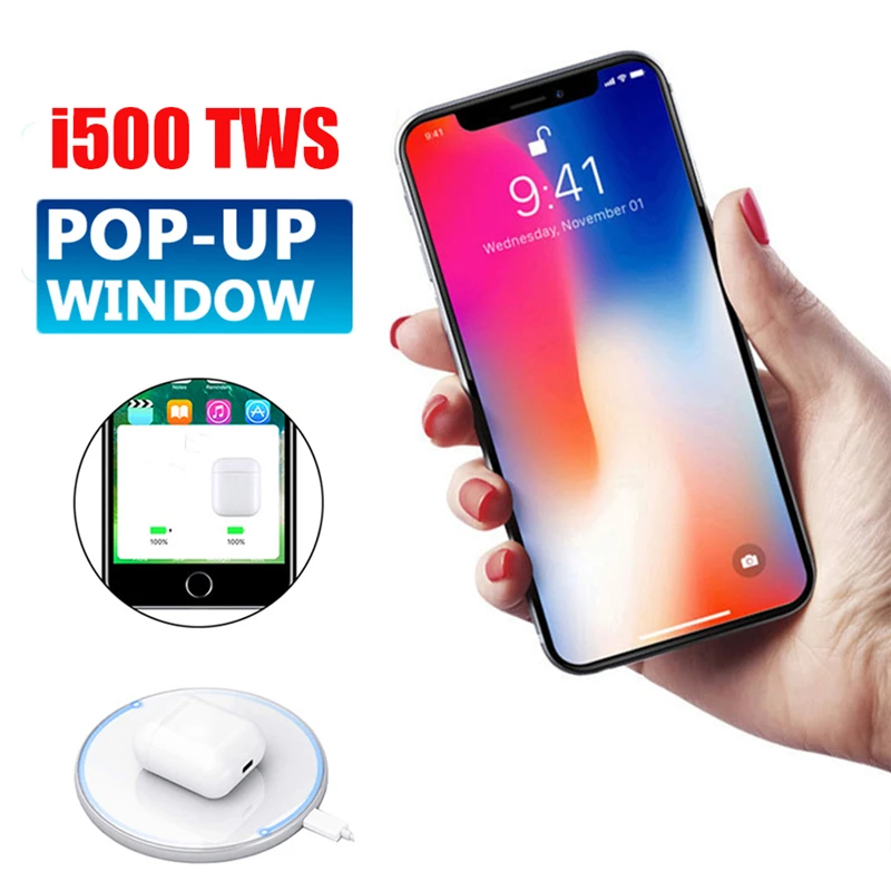 2019 i500 TWS Wireless Bluetooth 5.0 Earphones Headphone Charging Box Noise Reduction Control for Xiaomi Huawei Samsung iPhone
2019 i500 TWS Wireless Bluetooth 5.0 Earphones Headphone Charging Box Noise Reduction Control for Xiaomi Huawei Samsung iPhone