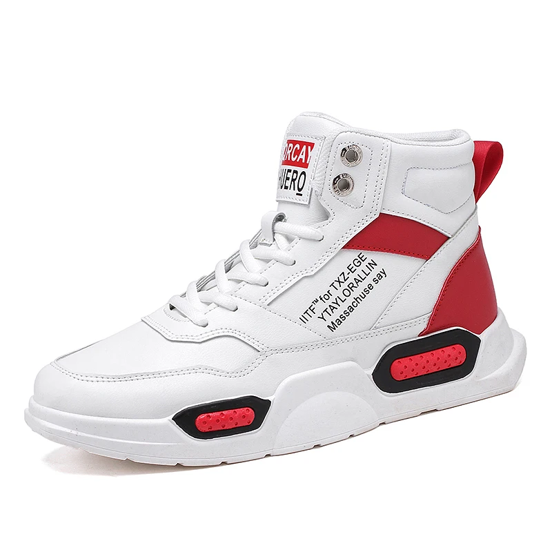 Men's Sports Shoes New Casual Fashion High-Top Skateboard Shoes Korean Simple Wild Student Flat Lace-up Shoes
Men's Sports Shoes New Casual Fashion High-Top Skateboard Shoes Korean Simple Wild Student Flat Lace-up Shoes