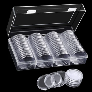 LBER 40 mm Coin Capsules Coin Case Coin Holder Storage Container with Storage Organizer Box for Coin Collection Supplies (60 Pie
LBER 40 mm Coin Capsules Coin Case Coin Holder Storage Container with Storage Organizer Box for Coin Collection Supplies (60 Pie