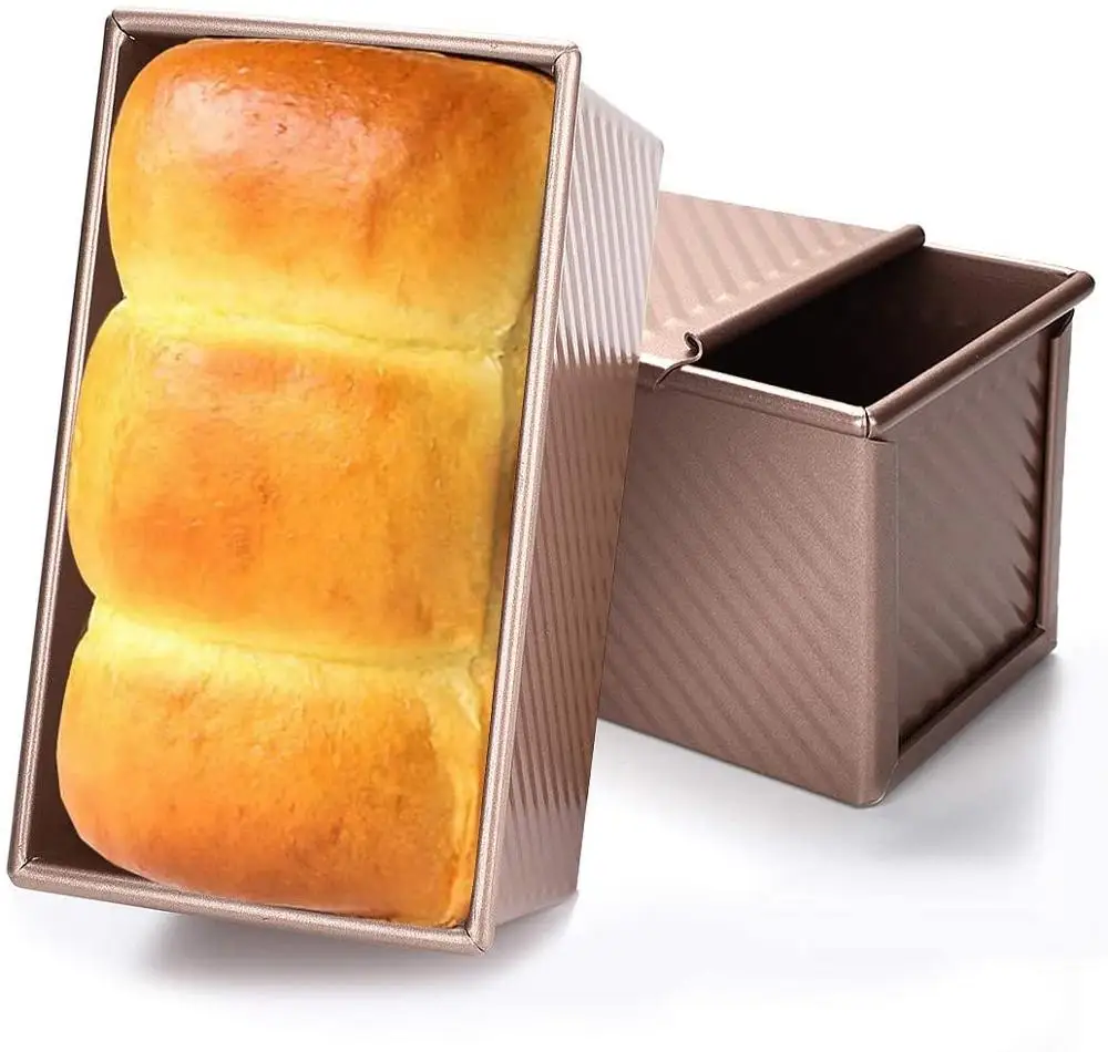 Rectangular Baking Toast Pan Bakeware Loaf Pan Aluminum Alloy Bread Baking Mold Tin Pan Toast Box with Lid
Rectangular Baking Toast Pan Bakeware Loaf Pan Aluminum Alloy Bread Baking Mold Tin Pan Toast Box with Lid