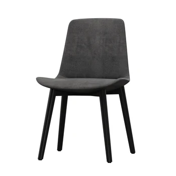 Nordic solid wood dining chair leather fabric backrest simple modern leisure negotiating table and designer cr
Nordic solid wood dining chair leather fabric backrest simple modern leisure negotiating table and designer cr