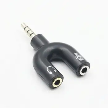 U Type Adapter Dual 3.5 MM Headphone Plug Audio Cables Splitter Microphone 2 in 1 Swivel Connector
U Type Adapter Dual 3.5 MM Headphone Plug Audio Cables Splitter Microphone 2 in 1 Swivel Connector