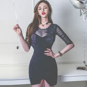 Autumn Navy High Waist Mesh Lace Patchwork O-Neck Half Sleeve Sexy Bodycon Mini Irregular club Dresses
Autumn Navy High Waist Mesh Lace Patchwork O-Neck Half Sleeve Sexy Bodycon Mini Irregular club Dresses
