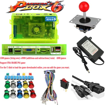 JAMMA Arcade DIY KIT for pandora 6 1300 in 1 game borad PCB happ joystick illuminated button Wire harness power supply speaker
JAMMA Arcade DIY KIT for pandora 6 1300 in 1 game borad PCB happ joystick illuminated button Wire harness power supply speaker