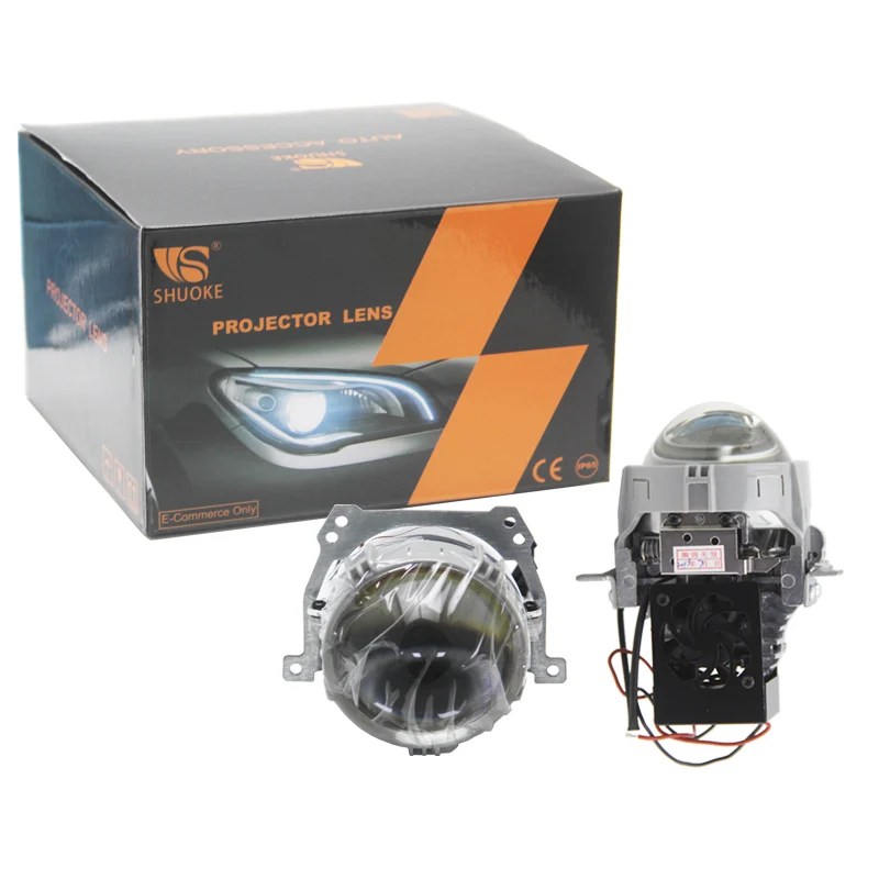 SHUOKE1 Set 2.5 Inch LHD RHD Bi LED Projector Glass Lens Plastic Reflector Retrofit Projector Car Accessories for Car
SHUOKE1 Set 2.5 Inch LHD RHD Bi LED Projector Glass Lens Plastic Reflector Retrofit Projector Car Accessories for Car