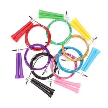 5 Colors Adjustable skipping rope 3M Speed Steel Wire Skipping Jump Rope Crossfit Crossfit MMA Box Gome Gym Fitnesss Equipment
5 Colors Adjustable skipping rope 3M Speed Steel Wire Skipping Jump Rope Crossfit Crossfit MMA Box Gome Gym Fitnesss Equipment
