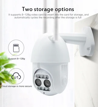 Outdoor Auto Tracking CCTV Cloud 1080P Wifi PTZ Camera Home Security IP Camera 8X Digital Zoom Speed Dome Camera Siren Light
Outdoor Auto Tracking CCTV Cloud 1080P Wifi PTZ Camera Home Security IP Camera 8X Digital Zoom Speed Dome Camera Siren Light