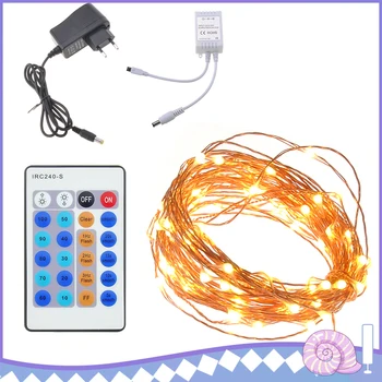 Hanging LED Lamp Colorful Manual 10M 100LED Copper String Lights For Garden Camping With Light Control Decoration
Hanging LED Lamp Colorful Manual 10M 100LED Copper String Lights For Garden Camping With Light Control Decoration