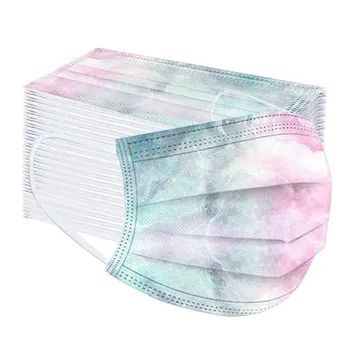 100pc Adult Tie-dye Face Mask 2020 Fashion Gradient Printed Three-layer Dust-proof Disposable Mask Mascarillas Fast Delivery
100pc Adult Tie-dye Face Mask 2020 Fashion Gradient Printed Three-layer Dust-proof Disposable Mask Mascarillas Fast Delivery