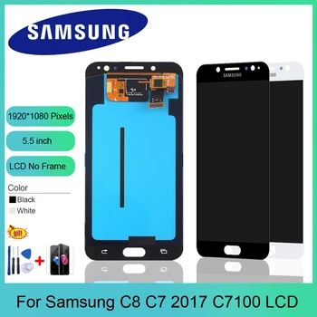 100% Display 5.5'' SUPER AMOLED LCD Replacement for SAMSUNG Galaxy C8 C7100 C710F Display Touch Screen Digitizer Assembly
100% Display 5.5'' SUPER AMOLED LCD Replacement for SAMSUNG Galaxy C8 C7100 C710F Display Touch Screen Digitizer Assembly