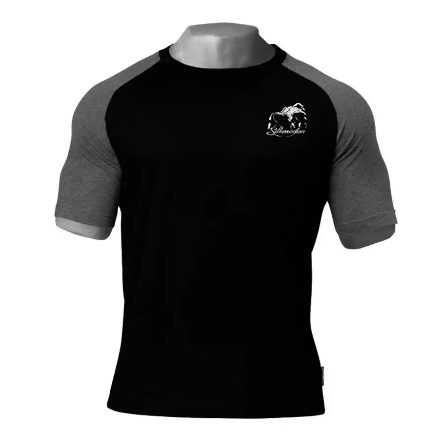 mens running sports t-shirt skinny cotton t shirt male gym