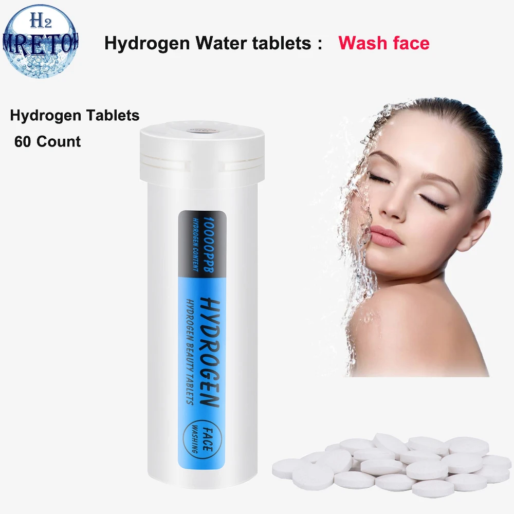 Weakly acidic H2 Nano Hydrogen water tablets 60 Tablets 1000PPB Active H2 Molecular Hydrogen Skin hydration Treat skin diseases
Weakly acidic H2 Nano Hydrogen water tablets 60 Tablets 1000PPB Active H2 Molecular Hydrogen Skin hydration Treat skin diseases