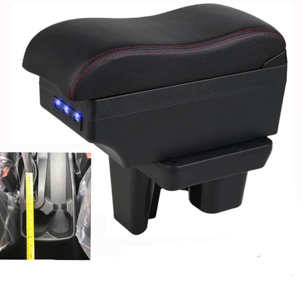 

For Toyota Hilux Armrest Box Center console central Store content with cup holder USB interface