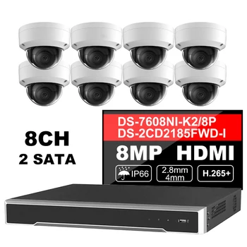 Hik Original CCTV System 8MP Camera System 8 Channel PoE NVR & 8 Pcs PoE IP Cameras Dome Outdoor HD Video Surveillance Kit
Hik Original CCTV System 8MP Camera System 8 Channel PoE NVR & 8 Pcs PoE IP Cameras Dome Outdoor HD Video Surveillance Kit