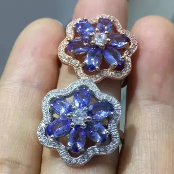 Natural And Real Luxury Tanzanite Rings For Women Solid 925 Sterling Silver Fine Jewelry Female Engagement Ring
Natural And Real Luxury Tanzanite Rings For Women Solid 925 Sterling Silver Fine Jewelry Female Engagement Ring