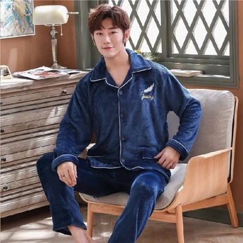 Warm Sleepwear Men's Flannel Winter Thick Pajama Male Thick Long Sleeve Pijama Casual Autumn Pyjamas Men Coral Fleece Sleep 3XL
Warm Sleepwear Men's Flannel Winter Thick Pajama Male Thick Long Sleeve Pijama Casual Autumn Pyjamas Men Coral Fleece Sleep 3XL