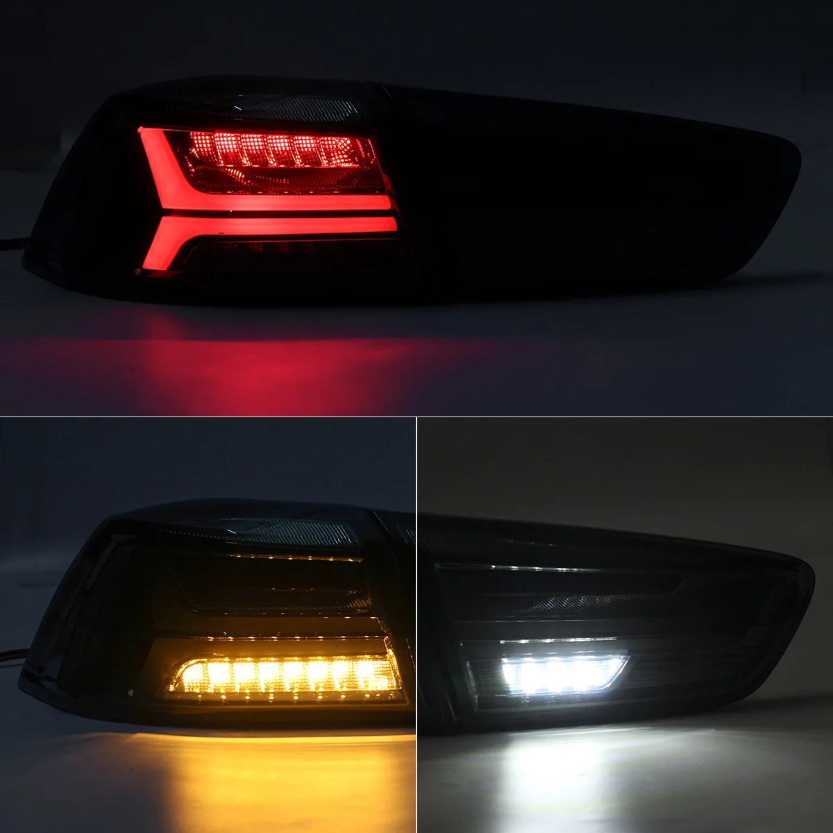 1 пара задний светодиодный тормозной светильник лампы для Mitsubishi Lancer EVO x 2008 2017 LED DRL