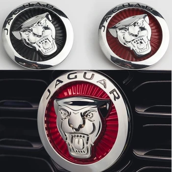 

Car Styling 3D ABS Plating Front Center Grille Emblem Badge Decals Accessories For Jaguar XF XJ XJL Sticker Decoration
