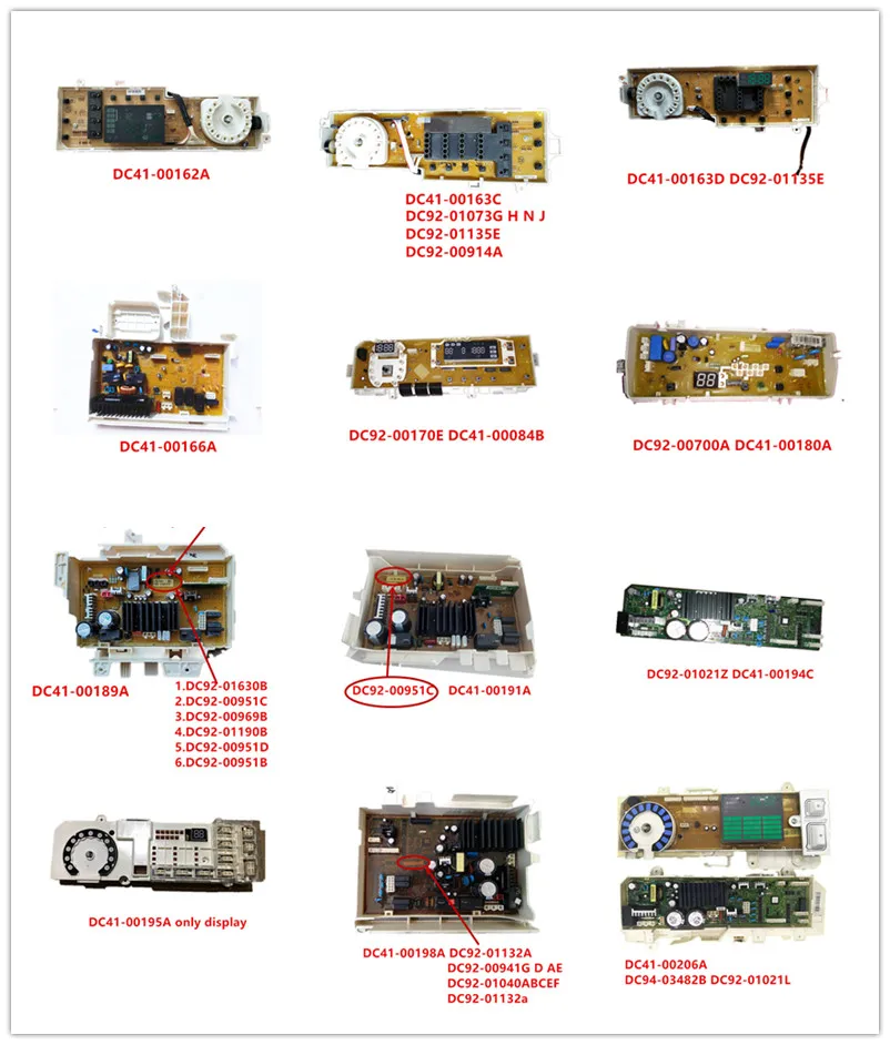 DC41-00162A/00163C/00163D/00166A/00084B/00180A/00189A/00191A/00194C/00195A/00198A/00206A DC94-03482B DC92-01021L Used
DC41-00162A/00163C/00163D/00166A/00084B/00180A/00189A/00191A/00194C/00195A/00198A/00206A DC94-03482B DC92-01021L Used