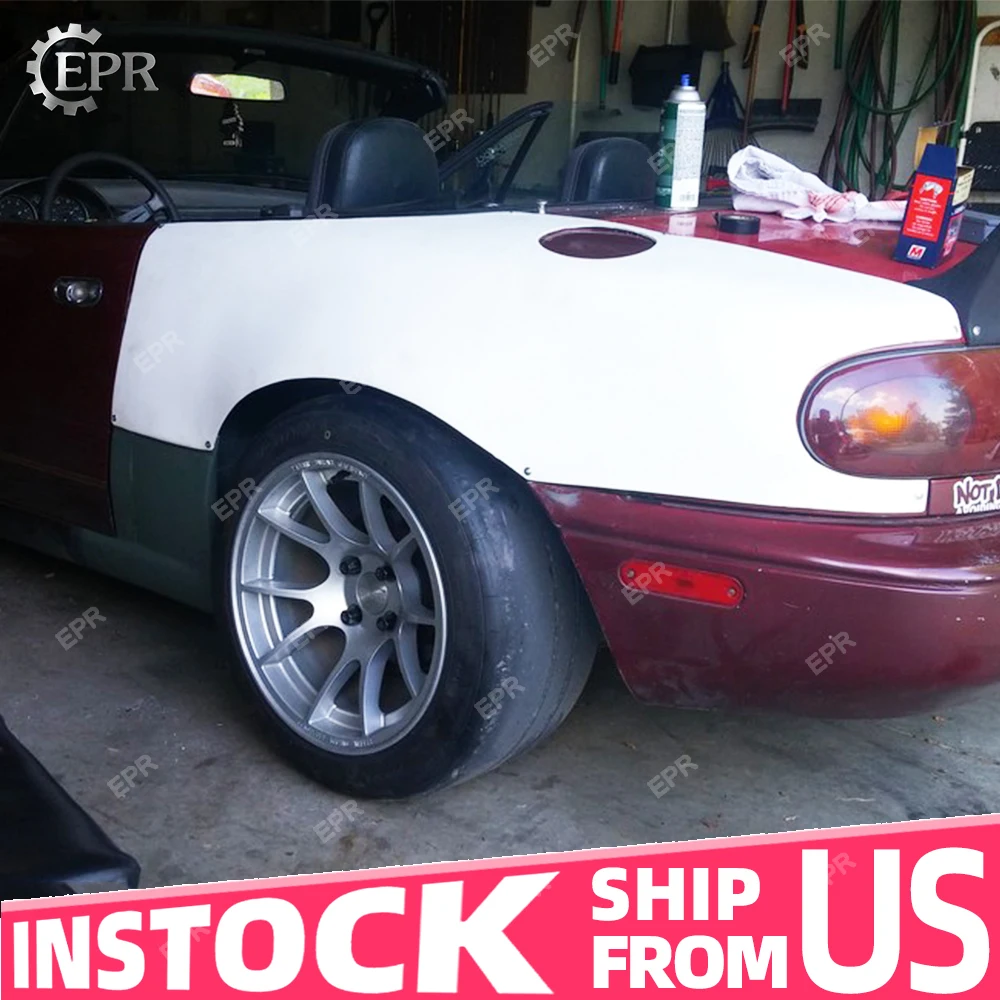(Free Shipping US Warehouse) FRP Fender Trim For Mazda MX5 Miata 1990-1997 Limited STO Glass Fiber Rear Fender (+25mm Wide) 
(Free Shipping US Warehouse) FRP Fender Trim For Mazda MX5 Miata 1990-1997 Limited STO Glass Fiber Rear Fender (+25mm Wide)