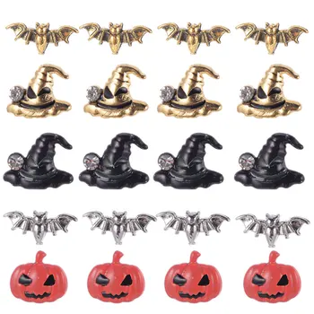 50Pcs Decals Stud Witch Hat Art Bats Shiny Pumpkin Manicure Sticker Nail Sticker Manicure Decals for Women And Girls
50Pcs Decals Stud Witch Hat Art Bats Shiny Pumpkin Manicure Sticker Nail Sticker Manicure Decals for Women And Girls