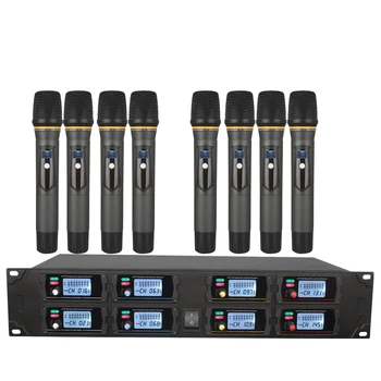 Professional wireless microphone system UHF 8 channel fixed frequency dynamic display KTV conference vocal microphone
Professional wireless microphone system UHF 8 channel fixed frequency dynamic display KTV conference vocal microphone